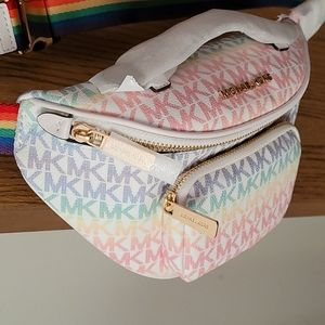 Mk belt bag,tri color